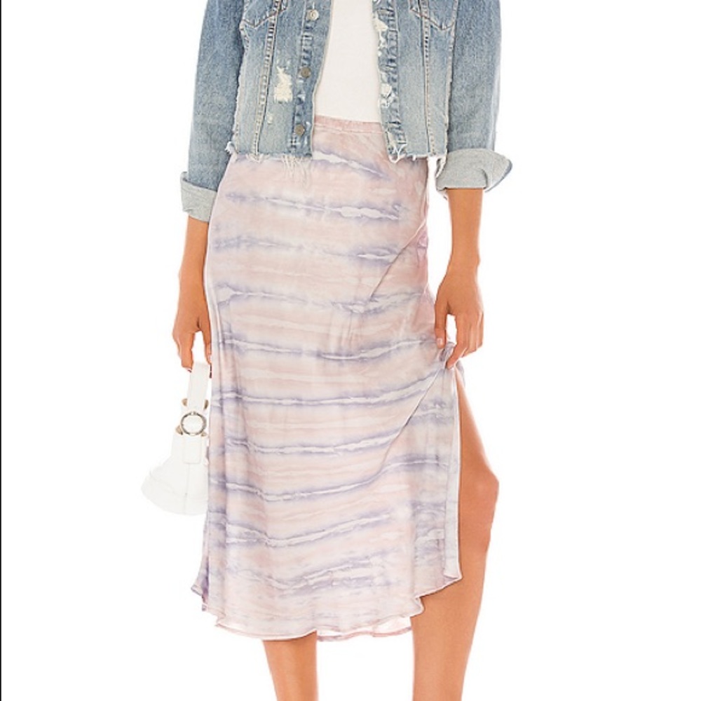 Young Fabulous & Broke Lilac Ikat Felicity Skirt S